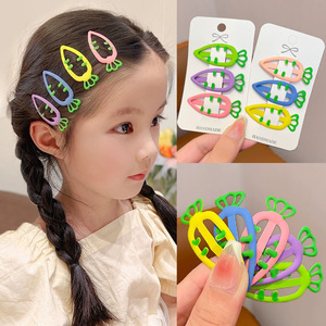 Jolies pinces à cheveux en forme de carotte pour petites filles, 10 cm, accessoires pour cheveux de Pâques, couleur bonbon, forme de fruit - Product Image 3