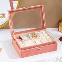 Ventes directes d'usine couvercle Transparent attrayant Durable boîte à bijoux emballage boîte-cadeau de luxe pour les cadeaux