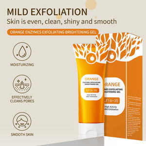 Gel exfoliant à l'enzyme d'orange 100g, très vendu, nettoyant pour le visage, éliminateur de peaux mortes, gommage apaisant et éclaircissant, crème exfoliante - Product Image 5