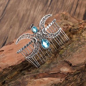 Peignes à cheveux pour femmes de style punk, nordique, viking, rétro, en alliage, 7,5 cm, pinces à cheveux, accessoires - Product Image 3