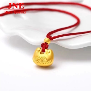 จี้ห้อยคอรูปหูแมวทองคำ 999 แบบโบราณ ขนาดเล็ก ดีไซน์อ้วนๆ  ของขวัญสำหรับคู่รัก - Product Image 2