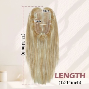 FH # 27P613 Topper de Cabello Natural Brasileño Virgen para Mujer, Base Mono de 4x6 Pulgadas, Prótesis Capilar para Pérdida de Cabello - Product Image 2
