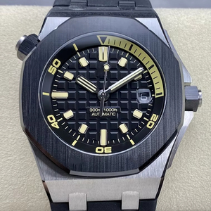 Reloj Mecánico de Lujo de la Mejor Calidad, Resistente al Agua, 42 mm, Fábrica ZF, Movimiento 4308, 15720, Audemars, Esfera Negra, Super Diver - Product Image 1