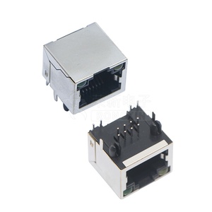 Hongsheng Right Angle Nữ 5M <span class=keywords><strong>RJ45</strong></span> Che Chắn Kết Nối Mạng Ổ Cắm Modular <span class=keywords><strong>Jack</strong></span> Kết Nối ABS Hình Chữ Nhật PCB Ip20 - Product Image 4