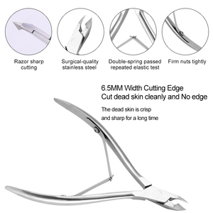 Outils professionnels de pédicure et de manucure, coupe-cuticules en acier inoxydable de haute qualité avec pousse-cuticules, coupe-ongles, soin des ongles et des doigts - Product Image 2