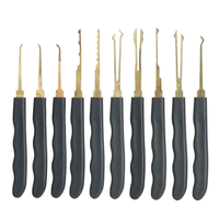 Kit d'outils de serrurerie universel transparent noir pour la pratique avec serrures visibles