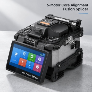 Soudeuse par fusion de fibres optiques X-900 multilingue à 6 moteurs, alignement cœur à cœur SM MM DS NZDS - Product Image 1
