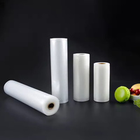 Sacs sous vide transparents de qualité alimentaire gaufrés pour la conservation des aliments, emballage en plastique nylon, rouleau de sacs sous vide