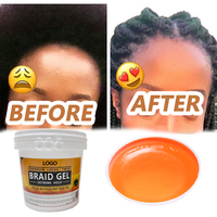 Gel Coiffant Professionnel à Séchage Rapide 64oz pour Tresses, Twists, Ondulations et Contrôle des Bords – Fixation Extra Forte pour Cornrows et Locs – Offre Spéciale Salon