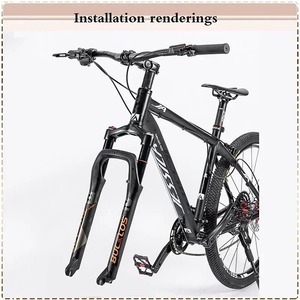 Bucklos Mountainbike Fiets Vet Vork 26*4.0 Air Suspension Vork Rechte Pijp <span class=keywords><strong>120</strong></span> Manual Lock Sneeuw Vork - Product Image 6