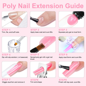 Formes d'ongles en plastique professionnelles <span class=keywords><strong>pince</strong></span> de <span class=keywords><strong>manucure</strong></span> poussoir à cuticules lime à ongles nettoyage des ongles ensemble de brosses plates - Product Image 2