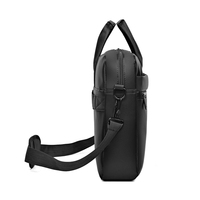 Sac à dos bandoulière imperméable en polyester 15,6 pouces, durable et portable, pour homme, idéal pour les voyages d'affaires et le bureau