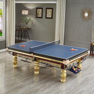 La fabbrica vende Mesa De Billar oro e argento gamba in marmo di quercia tavolo da biliardo cinese 9 piedi - Product Image 2