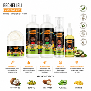 Set per la Cura dei Capelli Delicati dei Bambini OEM, Shampoo e Balsamo Naturali all'Olio di Pawpaw per la Crescita dei Capelli dei Bambini Afro e Adulti, Etichetta Privata MOQ - Product Image 3