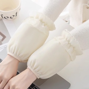 Manches en dentelle, double couche de polaire, résistantes aux taches, pour adultes, étudiants, travail, usage domestique - Product Image 3