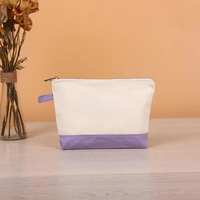 Trousse de Toilette de Voyage Personnalisée, Longue, Unie, Écologique, Réutilisable, Lavable, en Petite Toile de Coton, avec Logo Imprimé