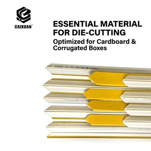 Matriz de troquelado y hendido de PVC duradero para cartón, tira autoadhesiva para línea de pliegue y hendido para plantilla de caja corrugada 70mm - Product Image 3