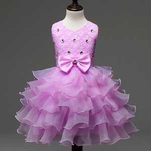 2022 fabricante gran oferta vestido de bebé de alta calidad de manga corta transpirable vestido de niña <span class=keywords><strong>para</strong></span> fiesta - Product Image 4