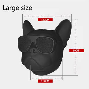 Haut-parleur portable sans fil Bulldog stéréo super basse, haut-parleur USB Aux extérieur, caisson de basses pour chien, prend en charge la carte TF - Product Image 5