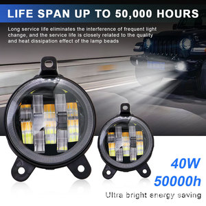 ไฟตัดหมอก LED ขนาด 3.5 นิ้ว ยี่ห้อ Qideguan สำหรับรถจี๊ปแรงเลอร์ 6000 ลูเมน 12V ชุดติดตั้งเพิ่มเติมสำหรับรถยนต์ - Product Image 2