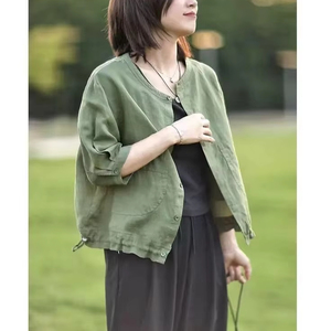 <span class=keywords><strong>Camicia</strong></span> estiva Boho Casual da <span class=keywords><strong>donna</strong></span> in cotone, <span class=keywords><strong>camicia</strong></span> corta, ampia, da <span class=keywords><strong>donna</strong></span>, camicetta morbida con coulisse - Product Image 3