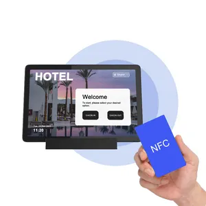 Hotel Front Desk 10 Inch Android Tablet Metal Case FHD IPS Smart Screens Front Read Nfc Android Tablet Pc For Check-in System
