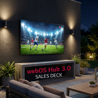 Téléviseur intelligent extérieur étanche 4K IP66 de 55, 65 et 75 pouces résistant aux intempéries