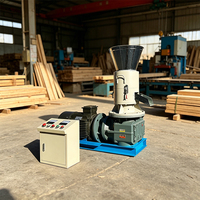 Presse à granulés de bois à matrice plate |   Machine à granulés de biomasse 15KW/22KW pour le chauffage domestique et la production de combustible pour poêles à granulés