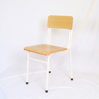 Bureau et chaise d'école pour salle de classe primaire, mobilier scolaire, ensemble bureau et chaise individuels en métal et MDF pour un seul élève