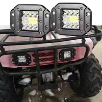 Projecteur de travail LED encastré de 5 pouces, 42W, 12V/24V, pour véhicules tout-terrain, tracteurs, automobiles, feux de conduite LED, phares de camionnette