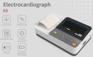 Monitor de <span class=keywords><strong>ECG</strong></span> CONTEC E6, Máquina de Electrocardiograma de 6 Canales, Electrografía USB Táctil, Electrocardiograma de 12 Derivaciones, Software para PC - Product Image 5