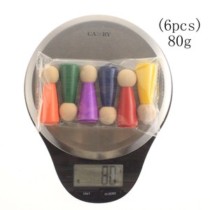 Bán buôn bằng gỗ scupture DIY PEG Búp bê đồ chơi rắn tự nhiên Kokeshi gỗ hình dạng con số handmade thủ công mỹ nghệ - Product Image 5