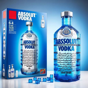 Sáng Tạo mô phỏng Whisky chai xây dựng khối thiết lập ABS xây dựng và mô hình đồ chơi loạt cho bộ sưu tập - Product Image 6