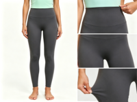 Leggings de yoga chauds pour femmes, taille haute, sans couture, anti-transpiration, séchage rapide, effet push-up, contrôle du ventre, non transparents, personnalisables pour le fitness