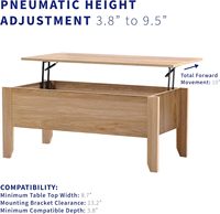 Mécanisme de levage à ressort en fer pour tables basses – Cadre de levage pliable multifonctionnel et réglable pour meubles de maison