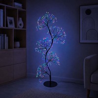 Lampe sur pied LED moderne en forme de S, style arbre, design décoratif en branches, lumière d'ambiance pour salon intérieur