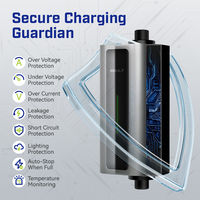 Chargeur EV portable réglable certifié GB/T 3,5 kW/7 kW 16A pour usage domestique, IP65, câble de 5 m, garantie de 24 mois, station de charge personnalisée