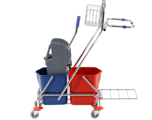 34L dual cubo <span class=keywords><strong>escurridor</strong></span> <span class=keywords><strong>de</strong></span> carro <span class=keywords><strong>de</strong></span> prensa exprimidor para hotel/restaurante uso <span class=keywords><strong>escurridor</strong></span> con dos cubo YG08087 - Product Image 4