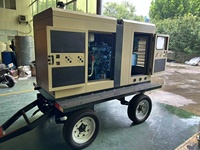 Générateur de secours portable silencieux de type remorque Weichai 50KVA 40kw 30kw 50kw triphasé monophasé