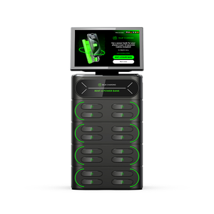 16 khe cắm 4G Màn hình cảm ứng tích hợp Stackable điện thoại di động sạc trạm <span class=keywords><strong>kiosk</strong></span> chia sẻ ngân hàng điện 6000mAh cho thuê máy - Product Image 6
