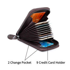 Faible <span class=keywords><strong>tarif</strong></span> Asie du Sud-Est Made # AZB153 Grande Capacité Rifd En Cuir Titulaire De La <span class=keywords><strong>Carte</strong></span> Bancaire Portefeuille <span class=keywords><strong>Carte</strong></span> Bourse Multi <span class=keywords><strong>Carte</strong></span> D'identité Portefeuille Bourse - Product Image 6