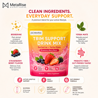 Sachets de thé Yerba Maté à la fraise, marque privée OEM, tisane naturelle, soutien énergétique et bien-être, boisson végétale, 30 unités, pour adultes