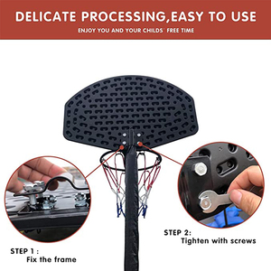 Zoshine Soft Foam Basketball <strong>Hoop</strong> for Outdoor Recreation with Trampoline Net <strong>Exercise</strong> and Play Central - Product Image 3