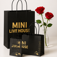 Sacs cadeaux en papier de luxe pour fleurs avec impression flexo personnalisée en kraft blanc pour fleuristes, événements et bougies