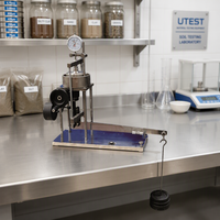 Consolidomètre à chargement frontal pour l'essai des sols / Appareil d'essai de consolidation à levier unique pour laboratoire