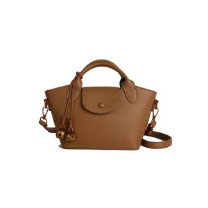 Sac à main bandoulière pour femme, mini sac à main en PU tendance, fermeture éclair, portable, toutes saisons, design dumpling - Product Image 4