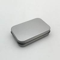 Boîte à savon carrée personnalisée en gros, imprimée, à charnière, en fer blanc écologique, étui portable en métal pour savon en barre, emballage de voyage