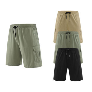Shorts cargo pour homme à séchage rapide, coupe ample, pour sports de plein air et course à pied, noir, vert militaire, couleur cardigan, taille adulte - Product Image 1