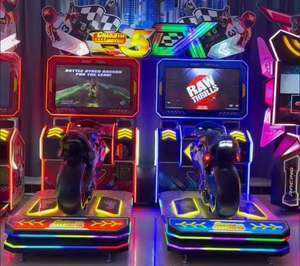 Amusement park racing simulator Commercial arcade racing equipment Indoor motorcycle <b>game</b> <b>machine</b> Dual racing <b>game</b> arcade - Product Image 5