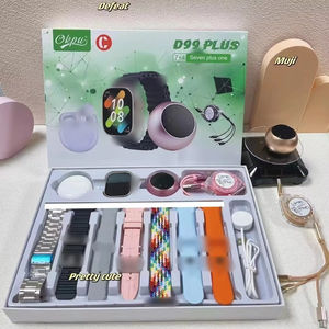 D99 प्लस स्मार्ट वॉच इयरफ़ोन कॉम्बो ip67 वायरलेस चार्जिंग फिटनेस ट्रैकर <span class=keywords><strong>5</strong></span>-10 दिन की बैटरी लाइफ - Product Image 4
